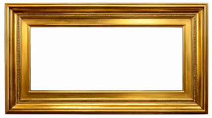 Ornate gold picture frame with decorative detailing