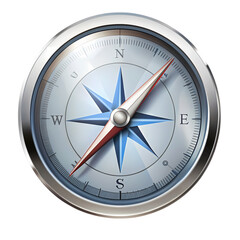 Classic Compass Navigation Tool with North South East and West Directions
