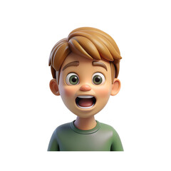 Obraz premium Funny Face Boys With Exaggerated Expressions