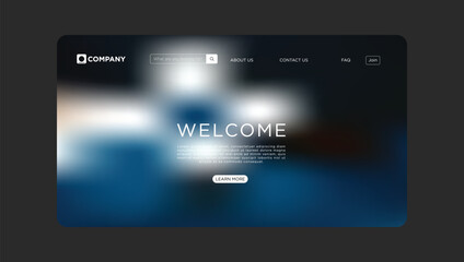 Welcome visitors to your modern website with this clean, professional landing page design template today