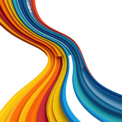 Colorful abstract wave design showcasing vibrant hues and smooth curves in a fluid pattern