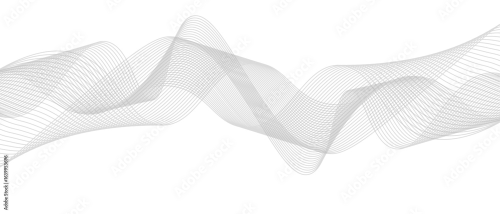 Fototapete abstract wave element for design digital frequency track equalizer, abstract vector background with 