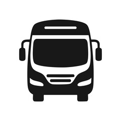 Black bus icon 