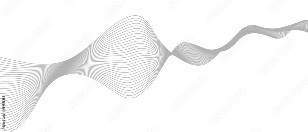 Fototapete abstract wave element for design digital frequency track equalizer, abstract vector background with 