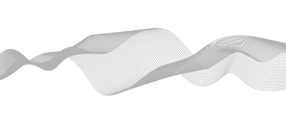 Abstract wave element for design digital frequency track equalizer, Abstract vector background with gray wavy lines.
