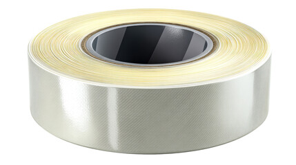 Transparent roll of adhesive tape with textured surface