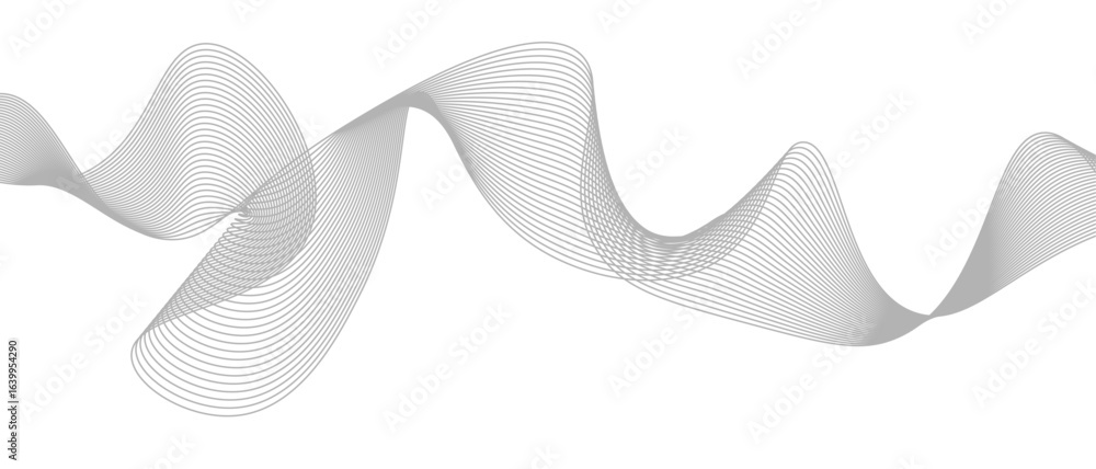 Fototapete abstract wave element for design digital frequency track equalizer, abstract vector background with 