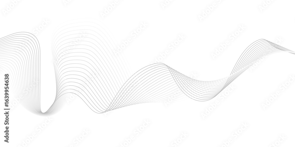 Fototapete abstract wave element for design digital frequency track equalizer, abstract vector background with 