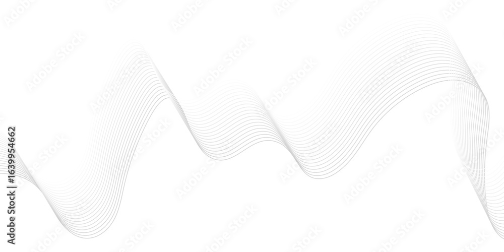 Fototapete abstract wave element for design digital frequency track equalizer, abstract vector background with 
