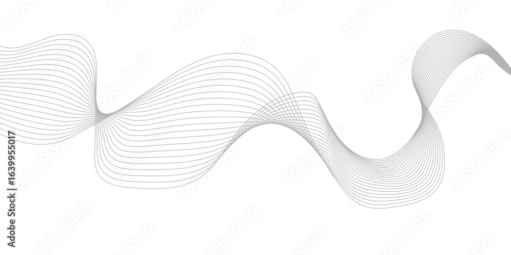 Fototapete abstract wave element for design digital frequency track equalizer, abstract vector background with 