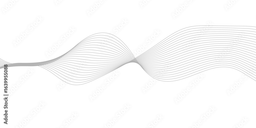 Fototapete abstract wave element for design digital frequency track equalizer, abstract vector background with 