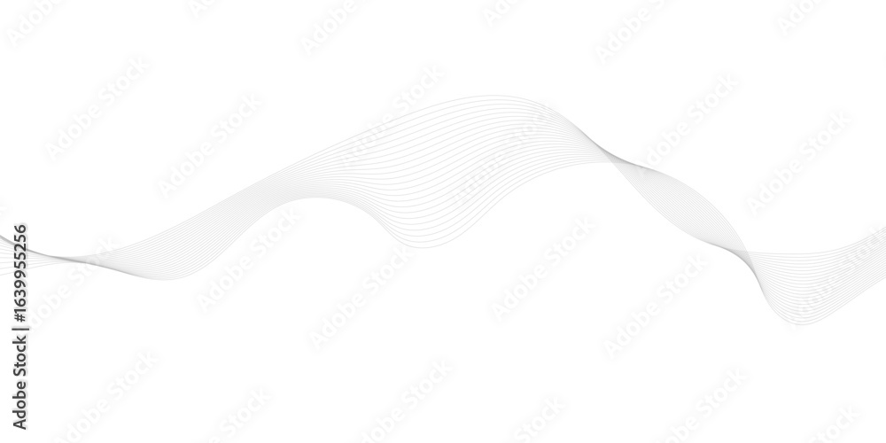 Fototapete abstract wave element for design digital frequency track equalizer, abstract vector background with 