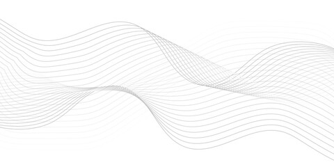 Abstract wave element for design digital frequency track equalizer, Abstract vector background with gray wavy lines.