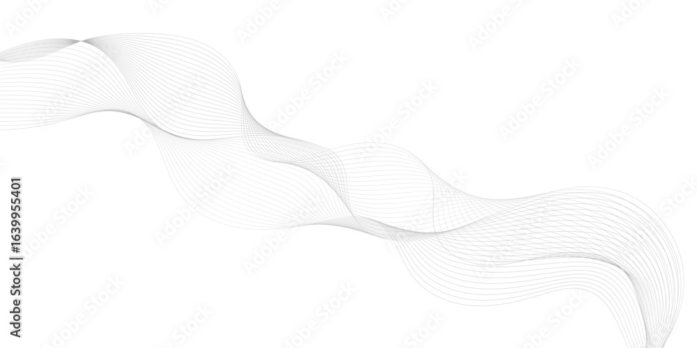 Fototapete abstract wave element for design digital frequency track equalizer, abstract vector background with 