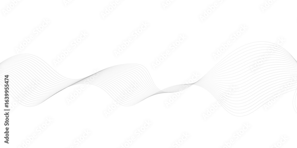 Fototapete abstract wave element for design digital frequency track equalizer, abstract vector background with 