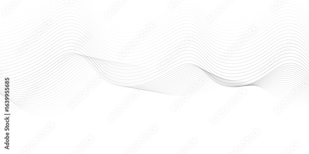 Fototapete abstract wave element for design digital frequency track equalizer, abstract vector background with 