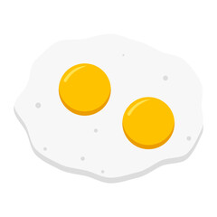 Two Fried Eggs Vector