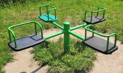 Vibrant and Colorful Outdoor Playground Equipment Designed Specifically for Children