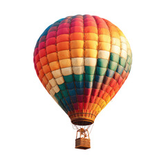 Fototapeta premium Colorful hot air balloon against black background (8)