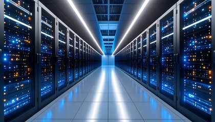 Server Room Data Center Network. (1)