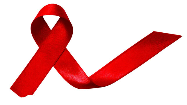 Red Awareness Ribbon Symbol on White