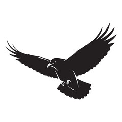  Detailed Crow Silhouette – Crow Vector Illustration for Professional Creative Use – Silhouette of Crow