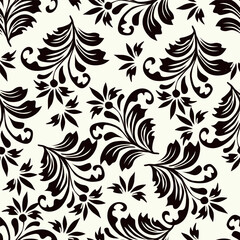 Vintage Pattern Flower Floral illustration Design Vector