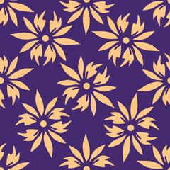 Vintage Pattern Flower Floral illustration Design Vector