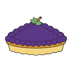 Sweet and tangy Concord grape pie with a buttery, flaky crust, bursting with juicy purple grapes and a rich aroma, offering a delightful taste of homemade comfort.
