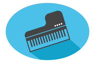 Piano vector, icon. Piano icon symbol silhouette vector illustration logo design. Flat style musical sign symbol. Vector image.
