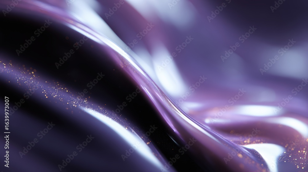 Poster abstract background: fluid light patterns forming a recognizable brand logo, visual identity and rec