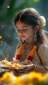 Celebration of navaratri: durga devotion, festival night, autumn ritual, goddess honor, divine worship, hindu tradition, seasonal custom, chaitra observance, sacred energy, spiritual offering