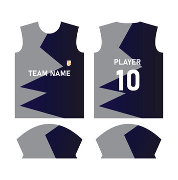 Football Jersey design template front and back