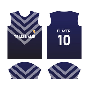 Football Jersey design template front and back