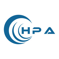 HPA letter design. HPA letter technology logo design on a white background. HPA Monogram logo design for an entrepreneur and business.