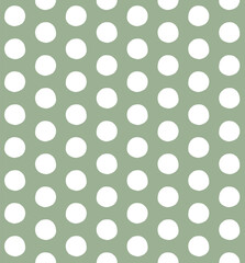 Vector seamless pattern of hand drawn sketch doodle circle isolated on green background