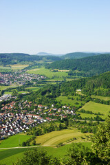 The landscape of Baden Wuerttemberg, the Schwabisch Alb 