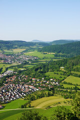 The landscape of Baden Wuerttemberg, the Schwabisch Alb 