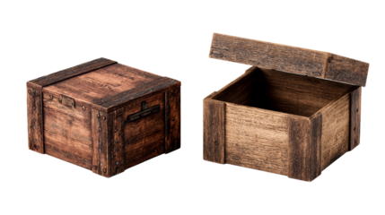 Wooden Treasure Chest PNG