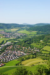 The landscape of Baden Wuerttemberg, the Schwabisch Alb 