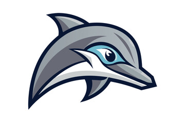 dolphin logo geometric design