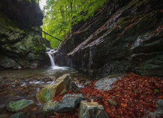 waterfalls of the Jeseníky mountains, waterfall, water, stream, forest, nature, river, cascade,...