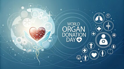 Creative concept design for World Organ Donation Day awareness campaign.