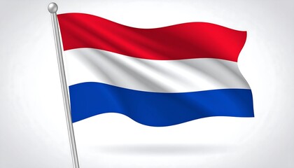 Fototapeta premium Dutch flag illustration
