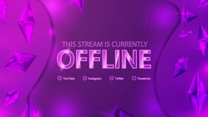 Layout de tela de stream offline