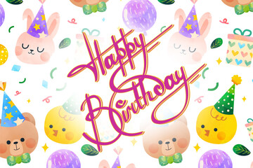 bunny hugs and birthday cheers - egg-cellent day!