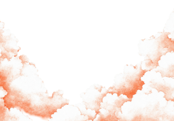 Peach-toned clouds, pixelated,  against a black backdrop.  Soft,  stylized,  digital art