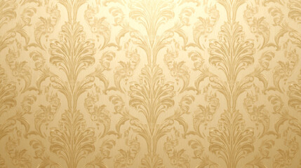 Silver - Wallpaper. luxurious and elegant seamless background pattern. The design features an intricate, ornate damask-style motif with scrolling foliage and swirls