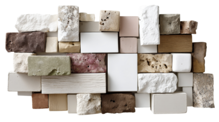 Creative wall design using textured stones interior space image modern environment close-up view aesthetic appeal