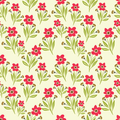 Vintage Pattern Flower Floral illustration Design Vector